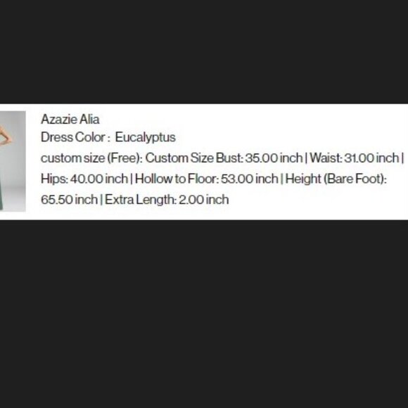 Azazie Alia, Eucalyptus - Picture 2 of 2